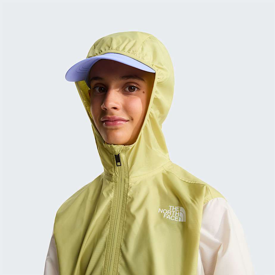 Girls Cyclone Wind Jacket TNF Lemon MistPearWhite Dune ALT5