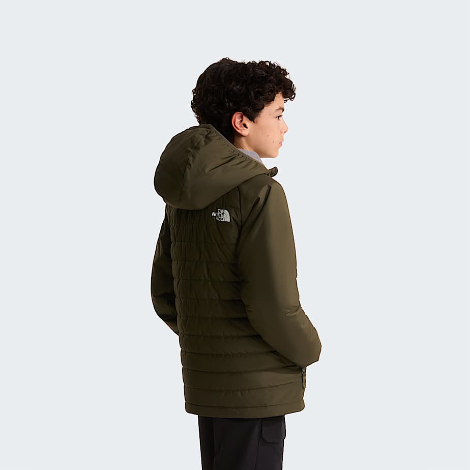 Boys Never Stop Synthetic Jacket TNF New Taupe Green ALT3