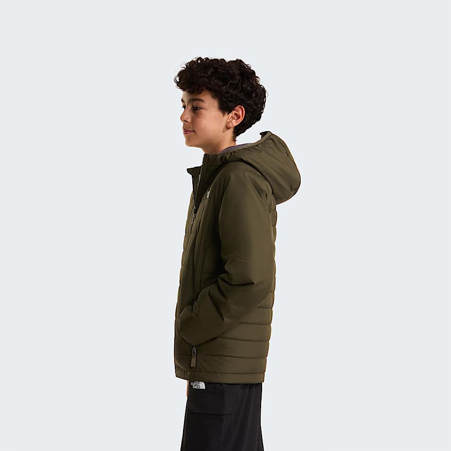 Boys Never Stop Synthetic Jacket TNF New Taupe Green ALT2