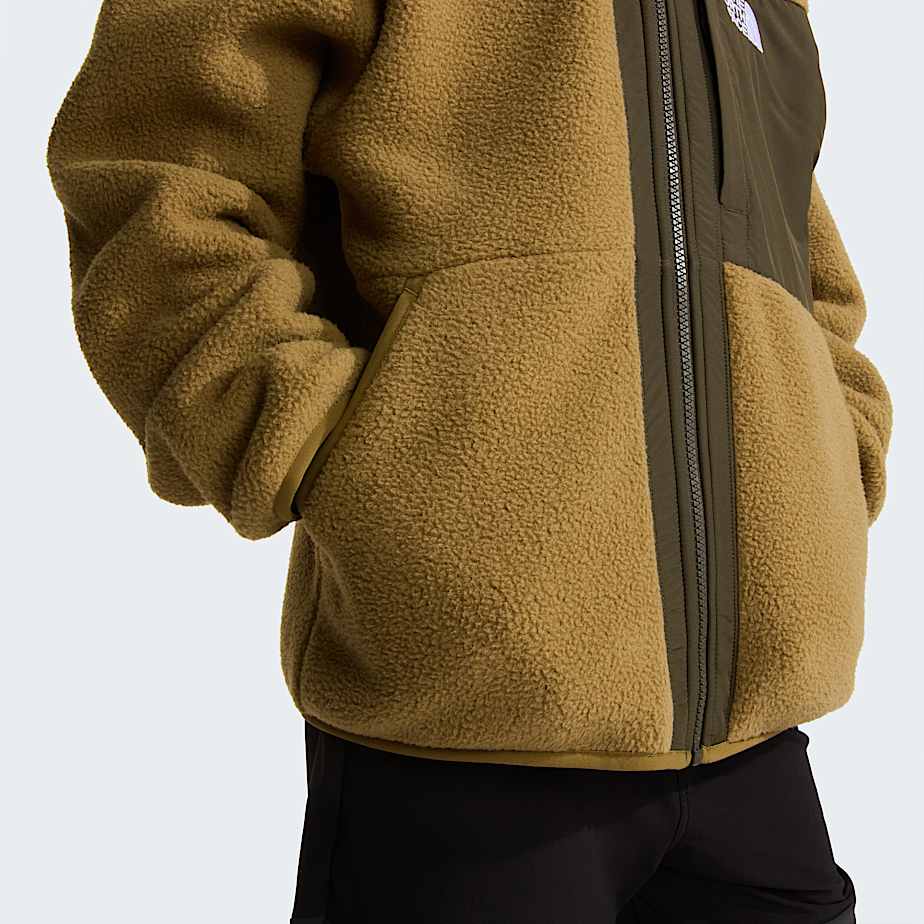 Boys Yumiori FullZip Fleece Jacket TNF CedarNew Taupe Green ALT6