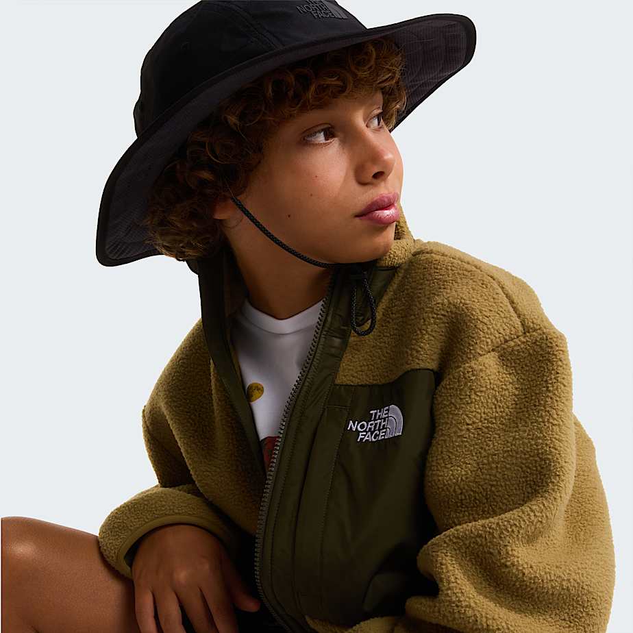 Boys Yumiori FullZip Fleece Jacket TNF CedarNew Taupe Green ALT8