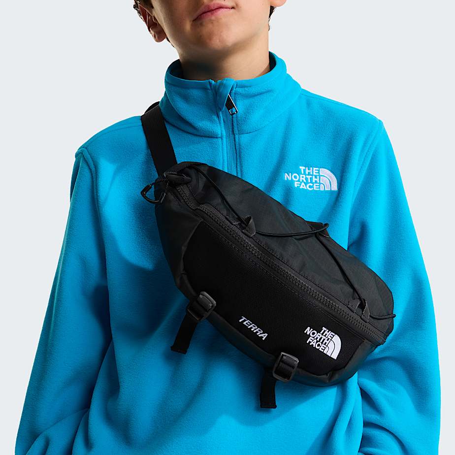 Glacierfleece met kwartrits voor tieners TNF Meridian Blue ALT5