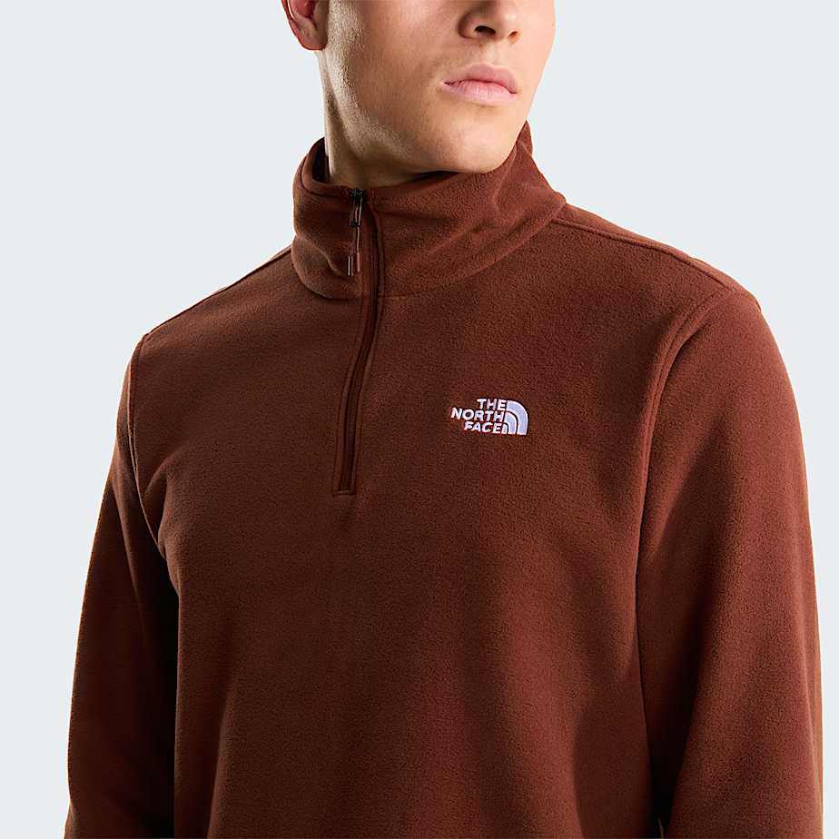 Pile Glacier con cerniera a 14 da uomo TNF Ember Soil ALT4