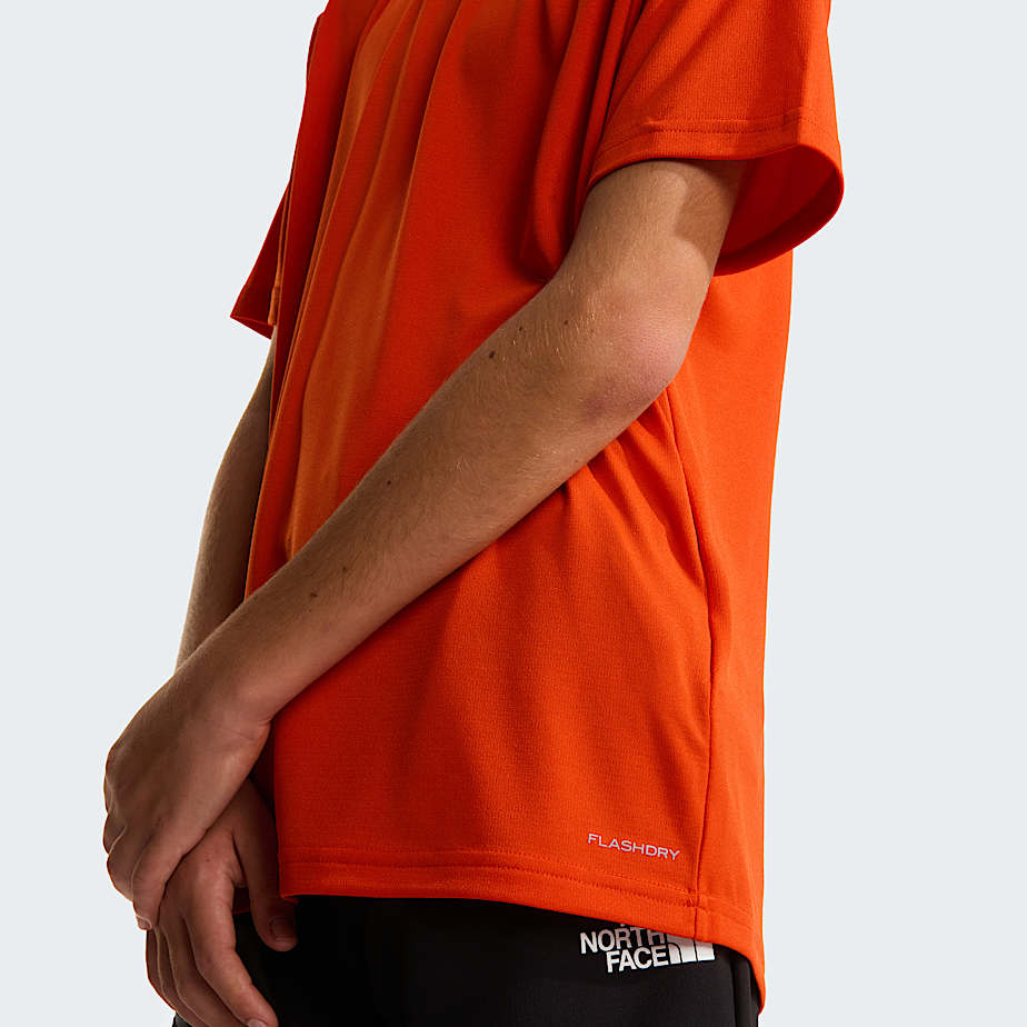 Teens 247 TShirt TNF Lava Red ALT5
