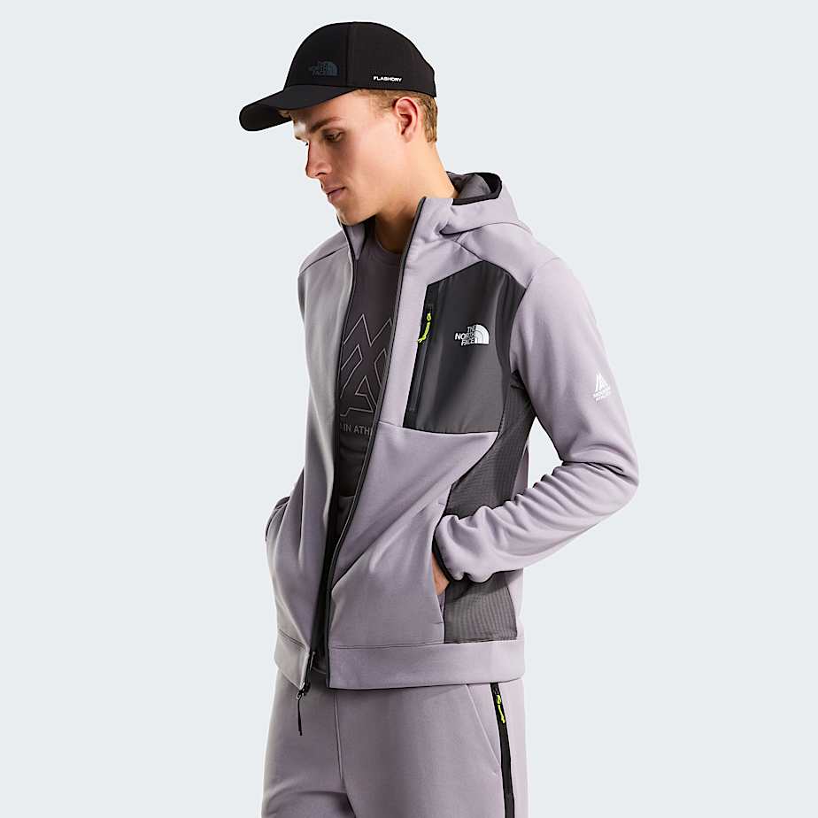 Mens Mountain Athletics Hooded Fleece TNF Transcendent GreyAnthracite Grey ALT4