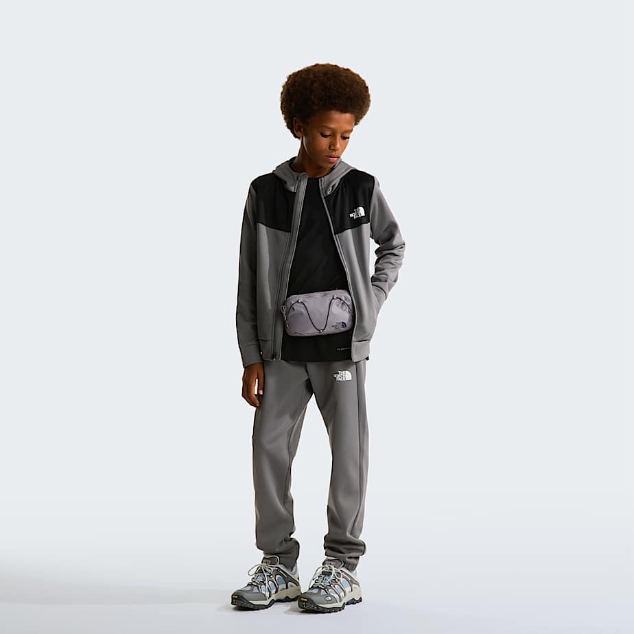 Reaxionhoodie met volledige ritssluiting voor tieners TNF Smoked Pearl ALT1