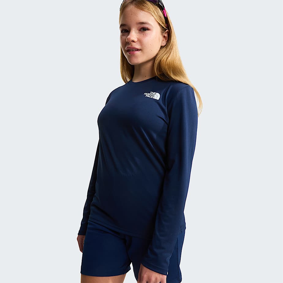 Teens 247 LongSleeve TShirt TNF Summit Navy ALT10