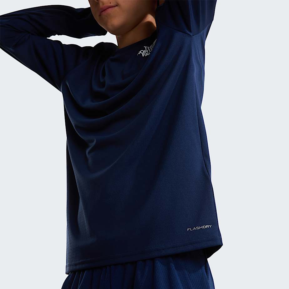 Teens 247 LongSleeve TShirt TNF Summit Navy ALT5