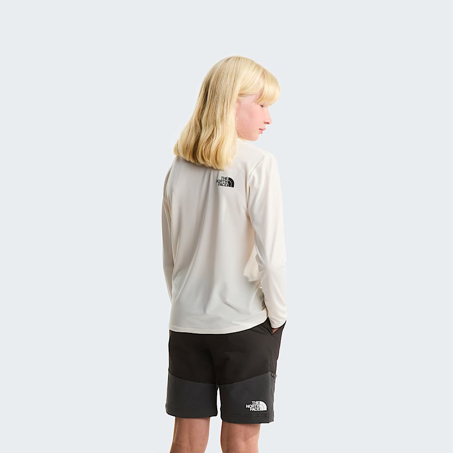 Teens 247 LongSleeve TShirt TNF White Dune ALT9
