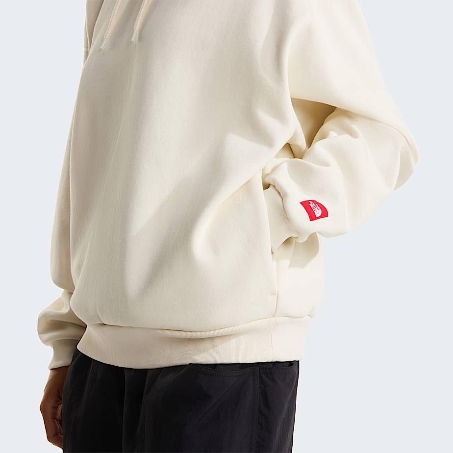 Camisola com capuz Red Box unissexo TNF White Dune ALT14