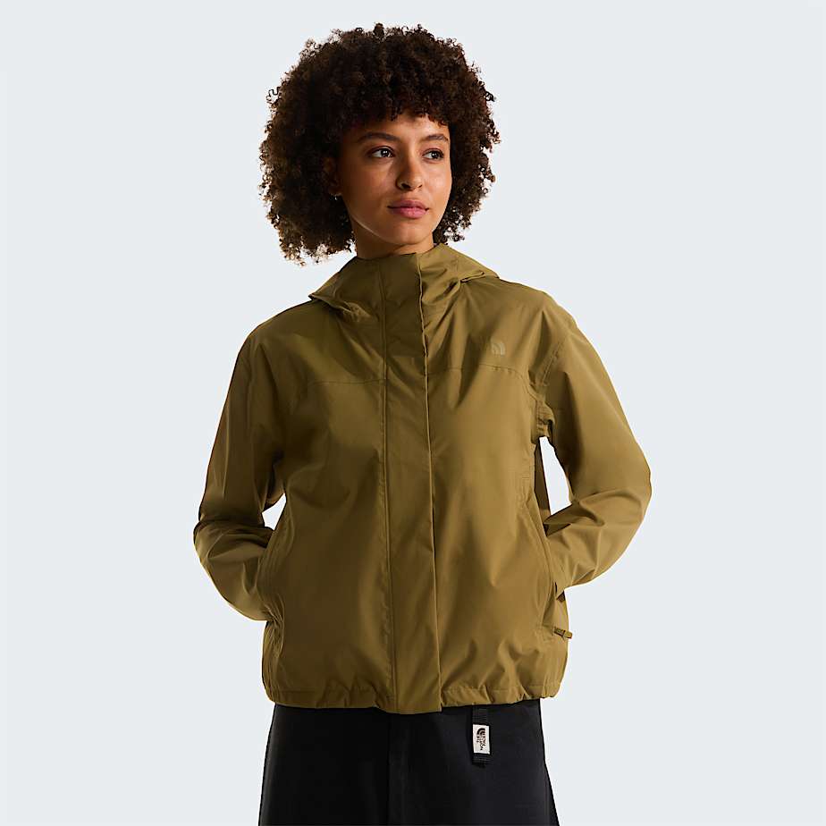 Womens Voyage Rain 3L Hooded Jacket TNF Cedar HERO