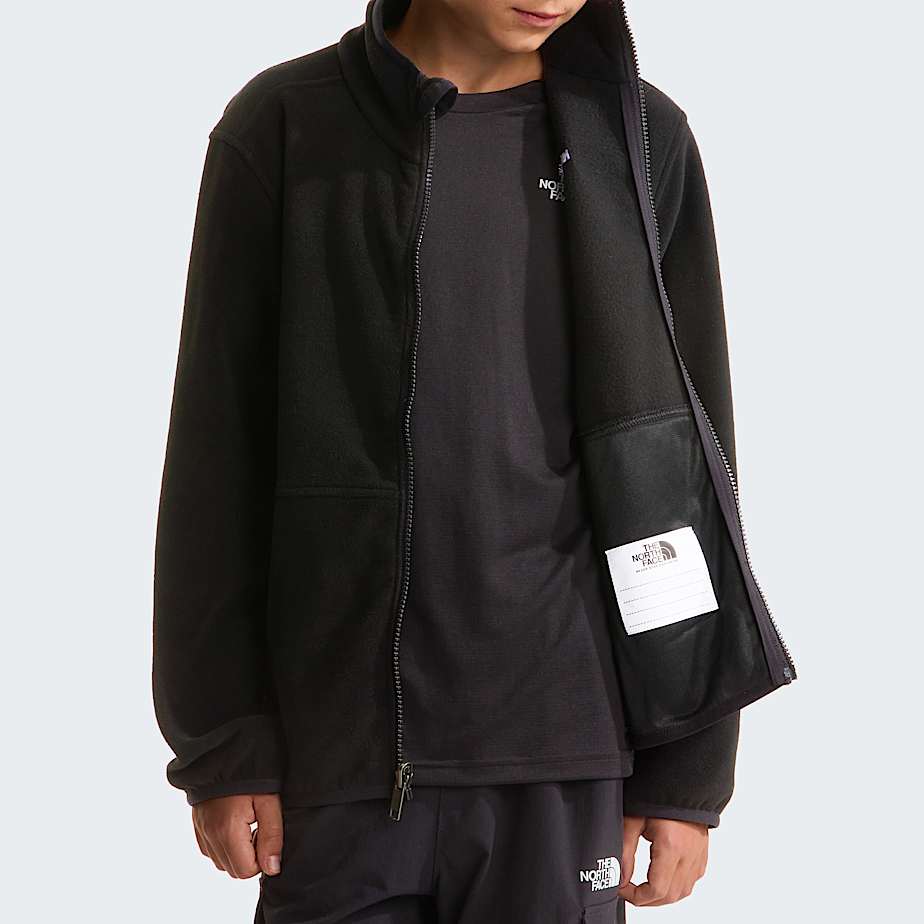 Teens Glacier ZipInCompatible Fleece Jacket TNF TNF Black ALT7