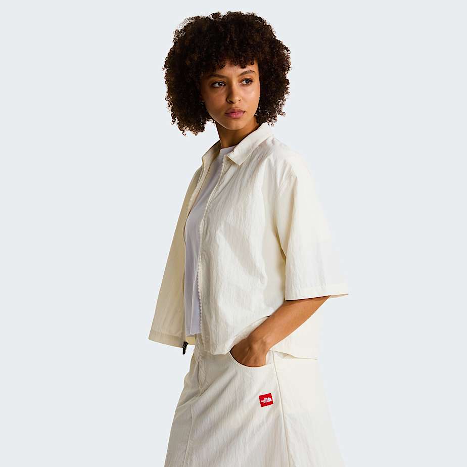 Womens Red Box Nylon Shirt TNF ALT4