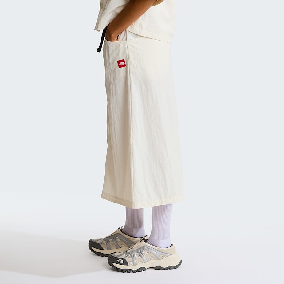 Womens Red Box Nylon Belted Skirt TNF ALT2