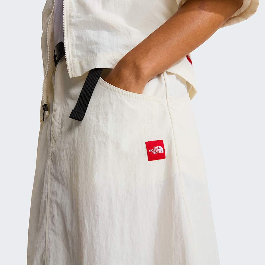 Womens Red Box Nylon Belted Skirt TNF ALT5