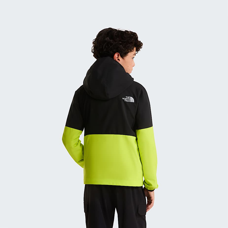 Boys On The Trail FullZip Hooded Jacket TNF TNF BlackFizz LimeSilver Reflective ALT3