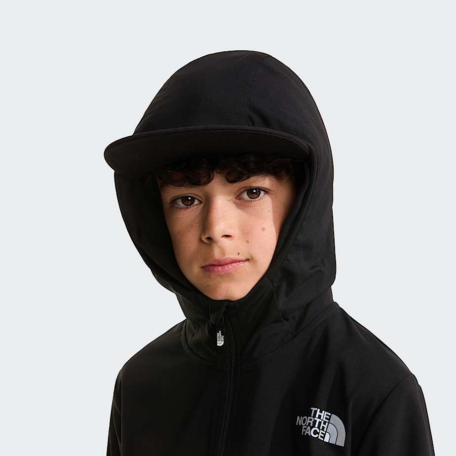 Boys On The Trail FullZip Hooded Jacket TNF TNF BlackFizz LimeSilver Reflective ALT5