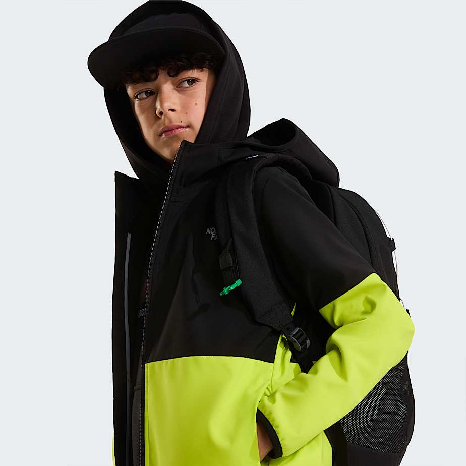 Boys On The Trail FullZip Hooded Jacket TNF TNF BlackFizz LimeSilver Reflective ALT7