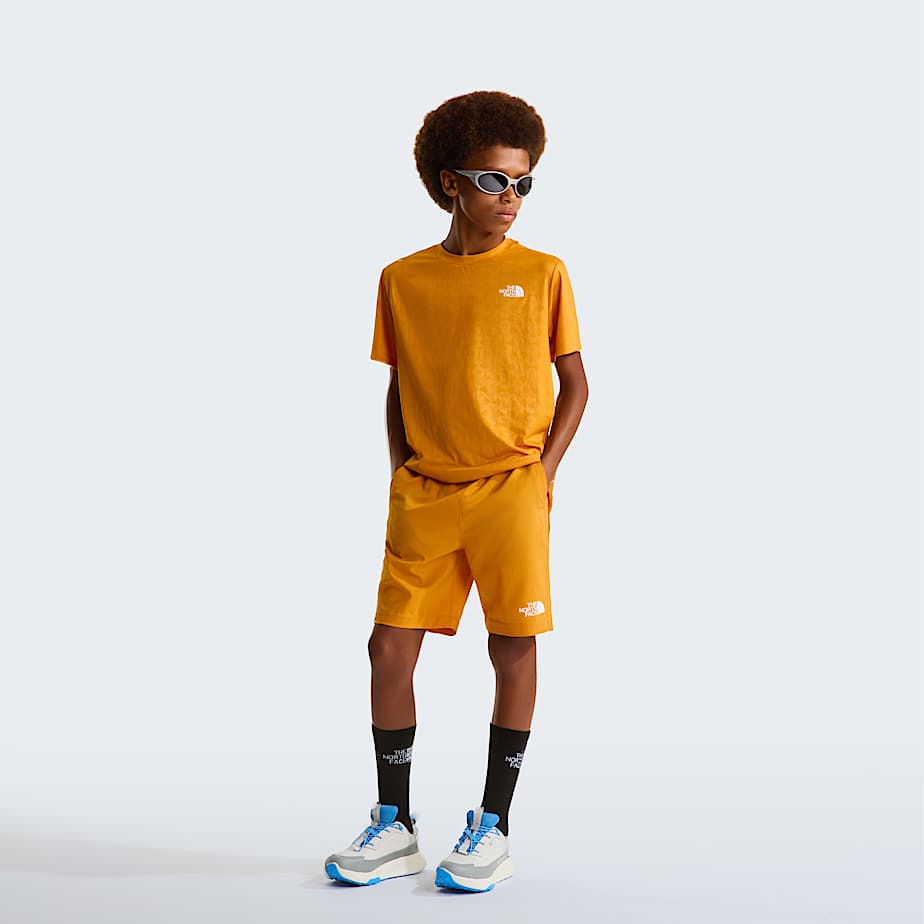 Teens 247 Pentadome Embossed TShirt TNF Dust Orange ALT1
