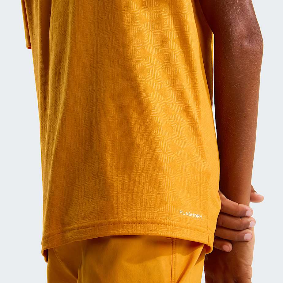 Teens 247 Pentadome Embossed TShirt TNF Dust Orange ALT5
