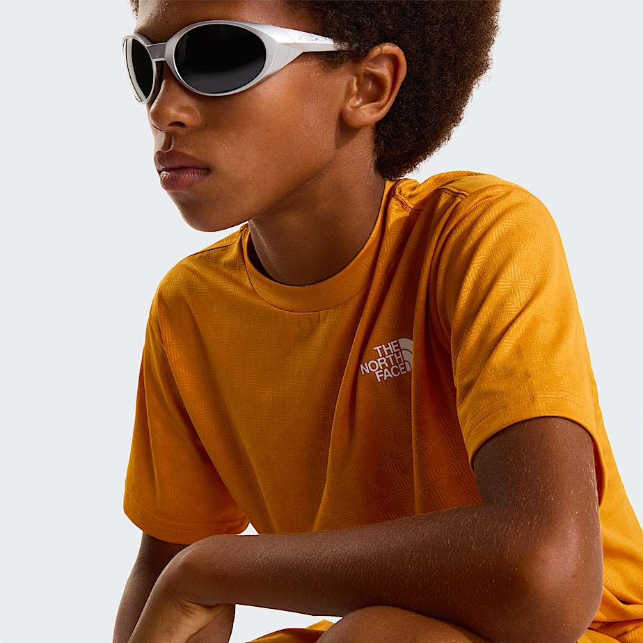 Teens 247 Pentadome Embossed TShirt TNF Dust Orange ALT6