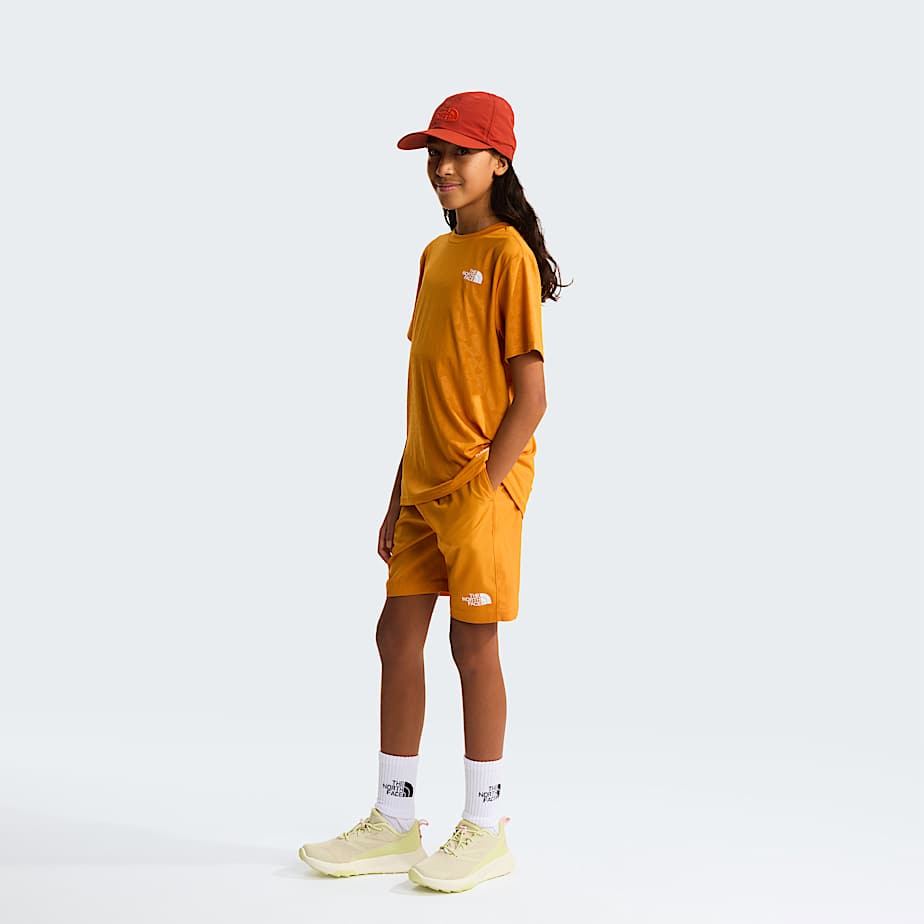 Teens 247 Pentadome Embossed TShirt TNF Dust Orange ALT7