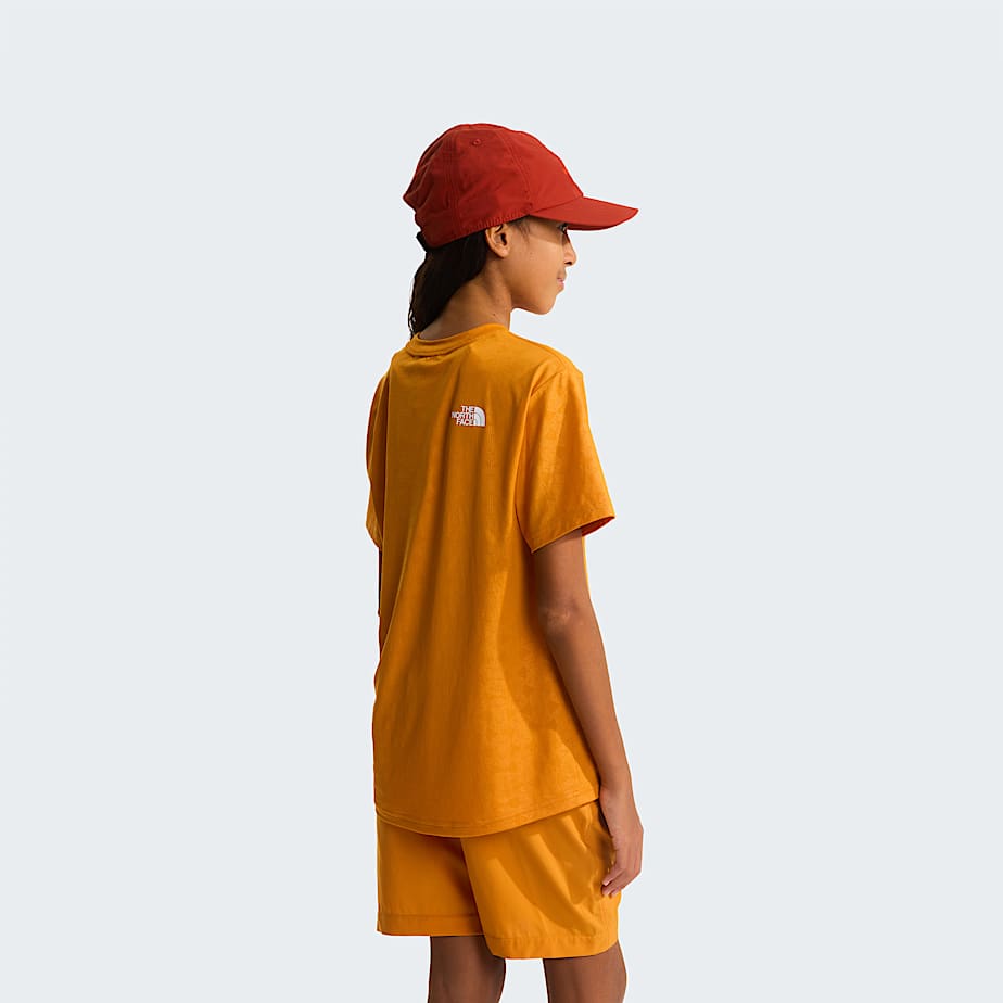 Teens 247 Pentadome Embossed TShirt TNF Dust Orange ALT9