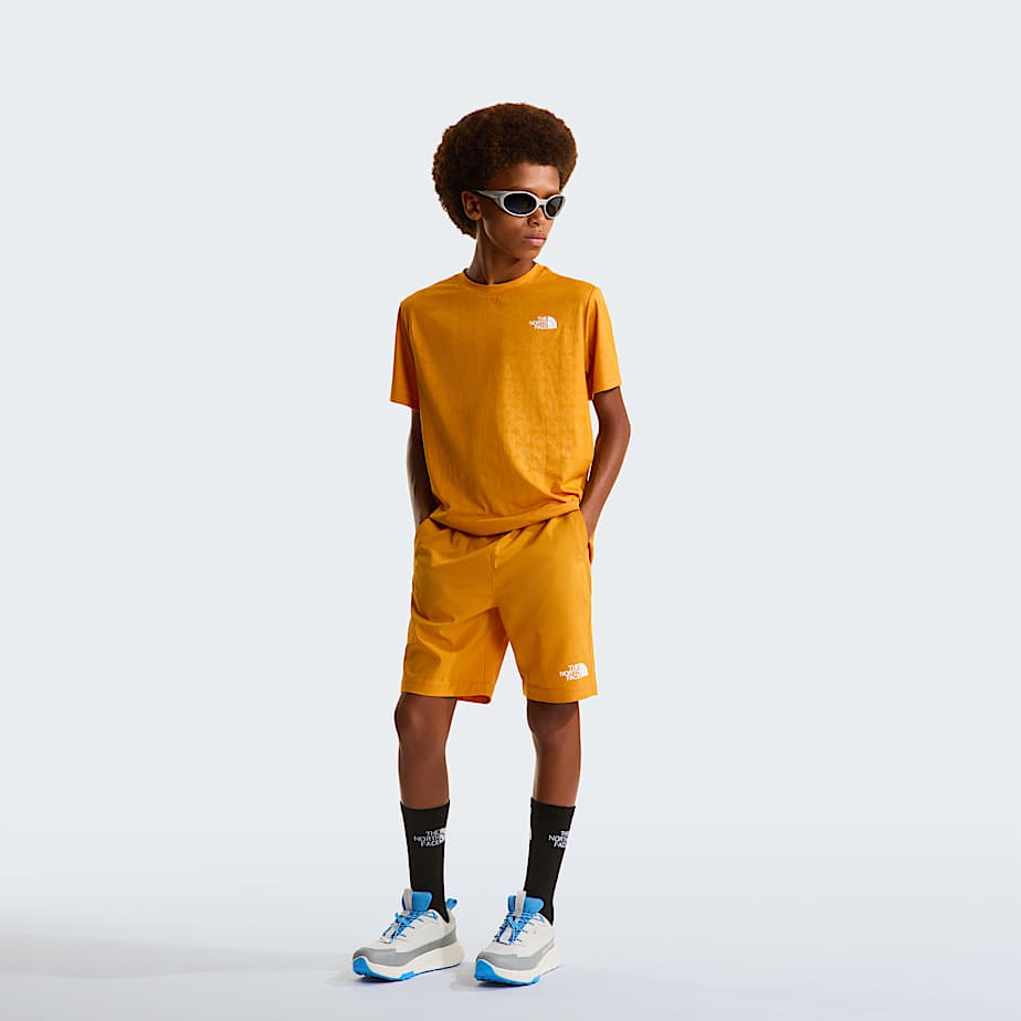 Teens 247 Pentadome Embossed Shorts TNF Dust Orange ALT1