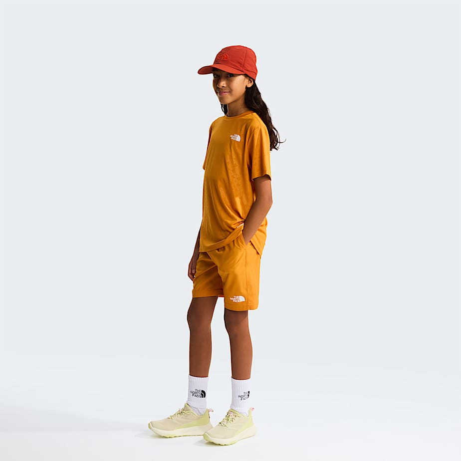 Teens 247 Pentadome Embossed Shorts TNF Dust Orange ALT7