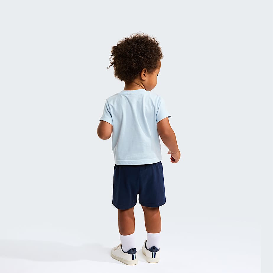 Baby NSE Box Play Regular Shorts Set TNF Polar HazeSummit Navy ALT1