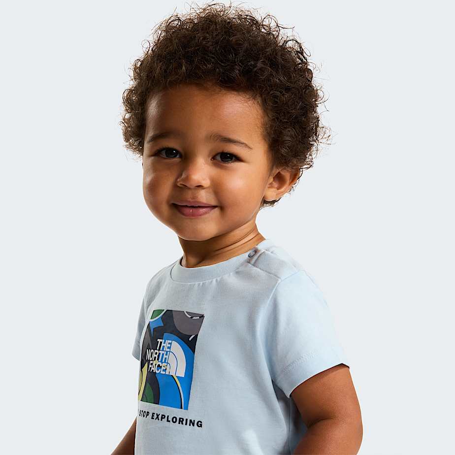 Baby NSE Box Play Regular Shorts Set TNF Polar HazeSummit Navy ALT10
