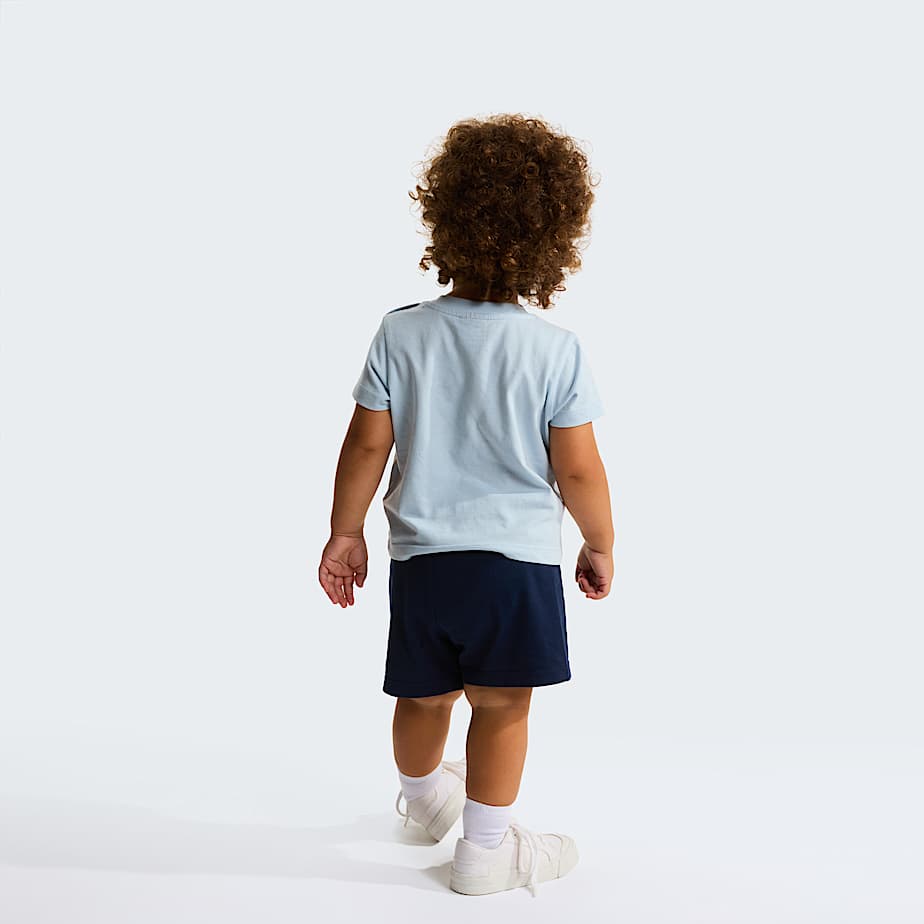 Baby NSE Box Play Regular Shorts Set TNF Polar HazeSummit Navy ALT12