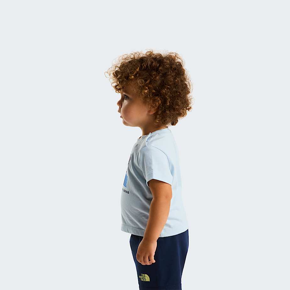 Baby NSE Box Play Regular Shorts Set TNF Polar HazeSummit Navy ALT14