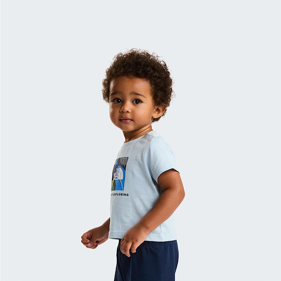 Baby NSE Box Play Regular Shorts Set TNF Polar HazeSummit Navy ALT3