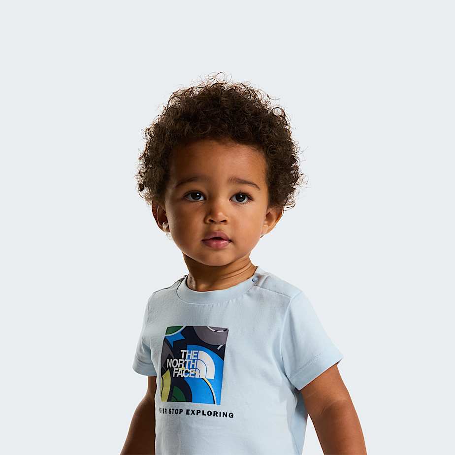 Baby NSE Box Play Regular Shorts Set TNF Polar HazeSummit Navy ALT5
