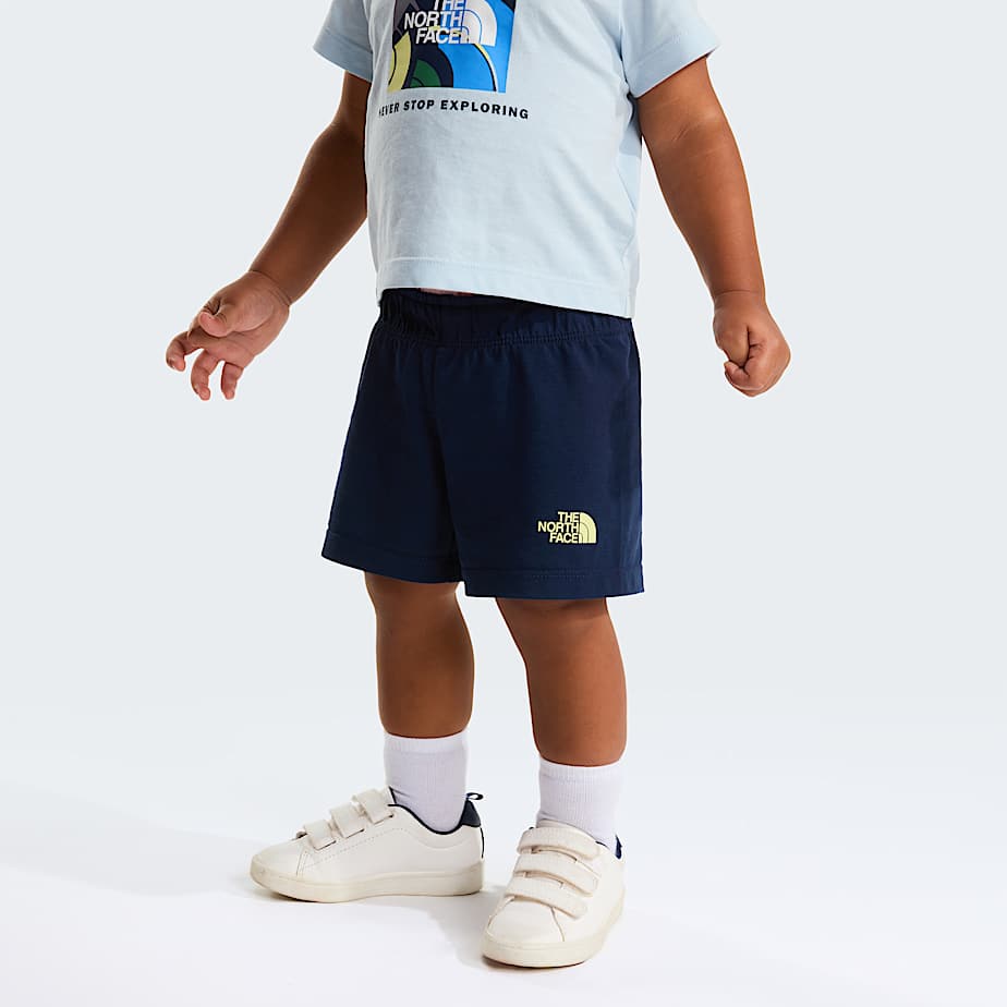 Baby NSE Box Play Regular Shorts Set TNF Polar HazeSummit Navy ALT6