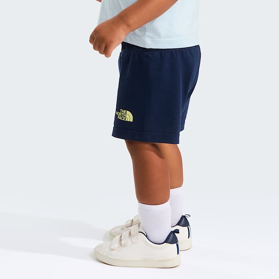 Baby NSE Box Play Regular Shorts Set TNF Polar HazeSummit Navy ALT7