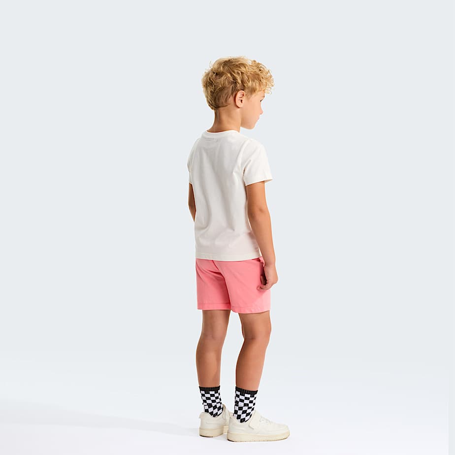 Kids NSE Box Play Regular Shorts Set TNF White DuneCoral Crush ALT10