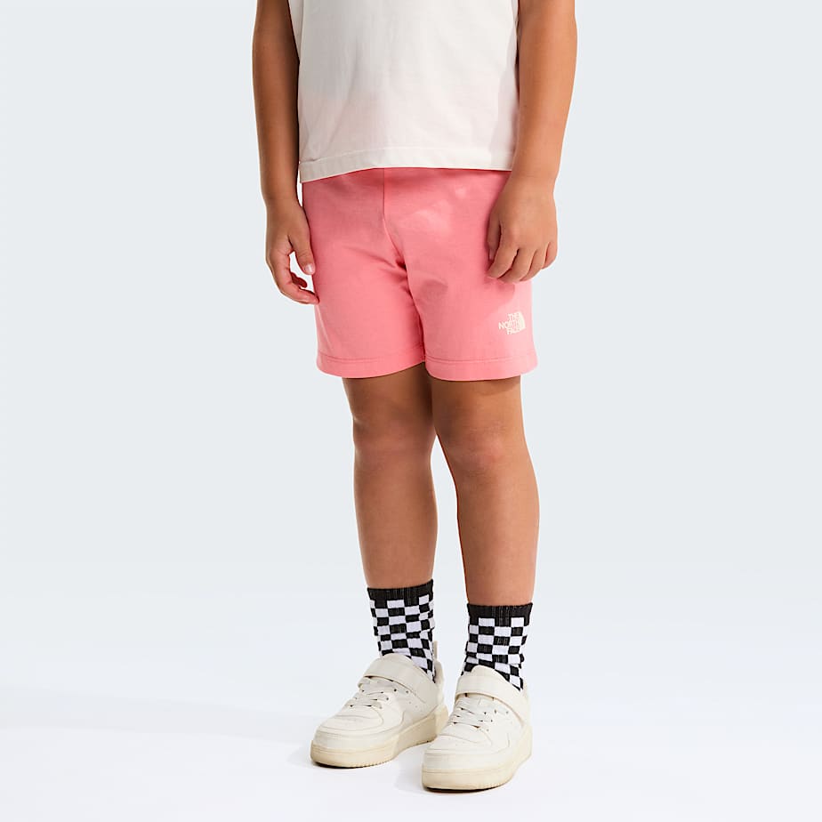 Kids NSE Box Play Regular Shorts Set TNF White DuneCoral Crush ALT15