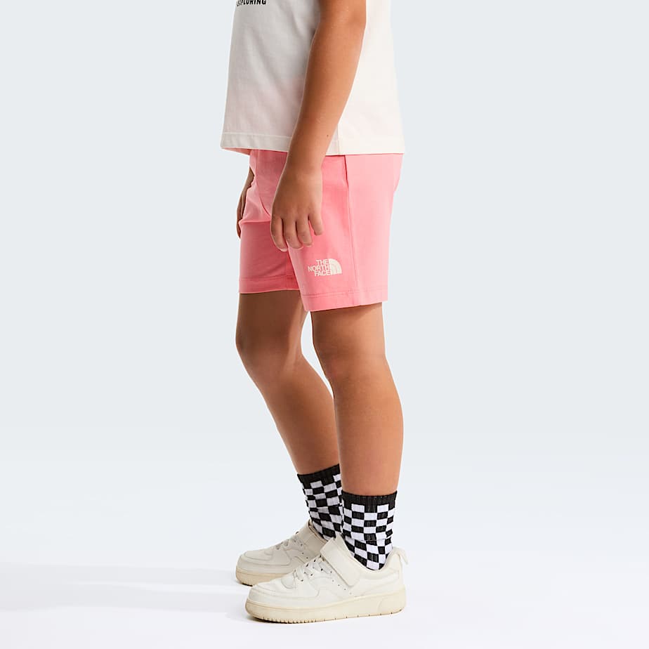 Kids NSE Box Play Regular Shorts Set TNF White DuneCoral Crush ALT16