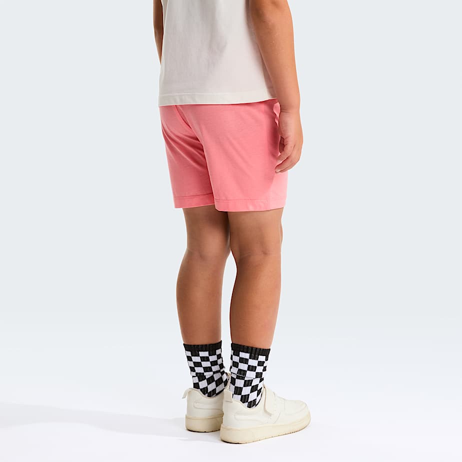 Kids NSE Box Play Regular Shorts Set TNF White DuneCoral Crush ALT17