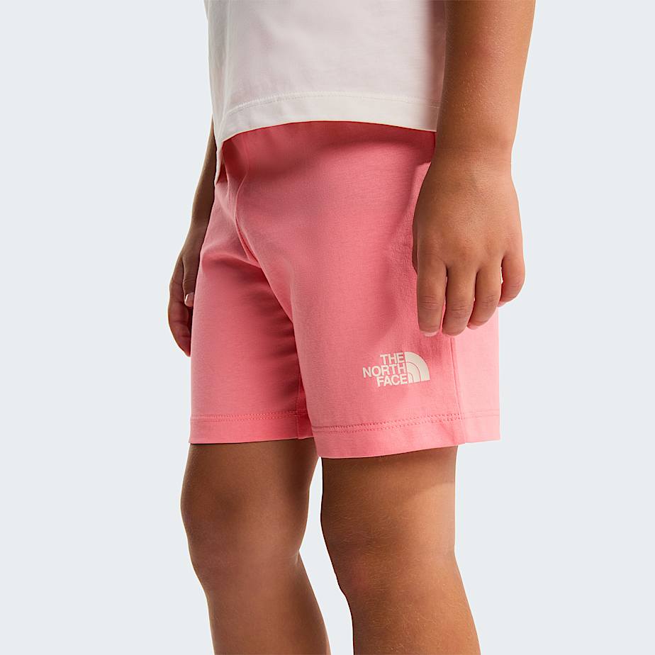 Kids NSE Box Play Regular Shorts Set TNF White DuneCoral Crush ALT19