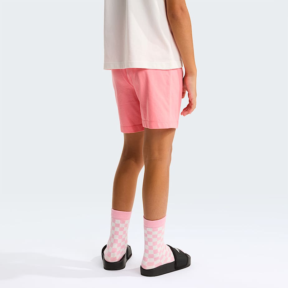 Kids NSE Box Play Regular Shorts Set TNF White DuneCoral Crush ALT7