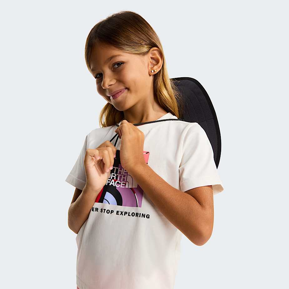 Kids NSE Box Play Regular Shorts Set TNF White DuneCoral Crush ALT8