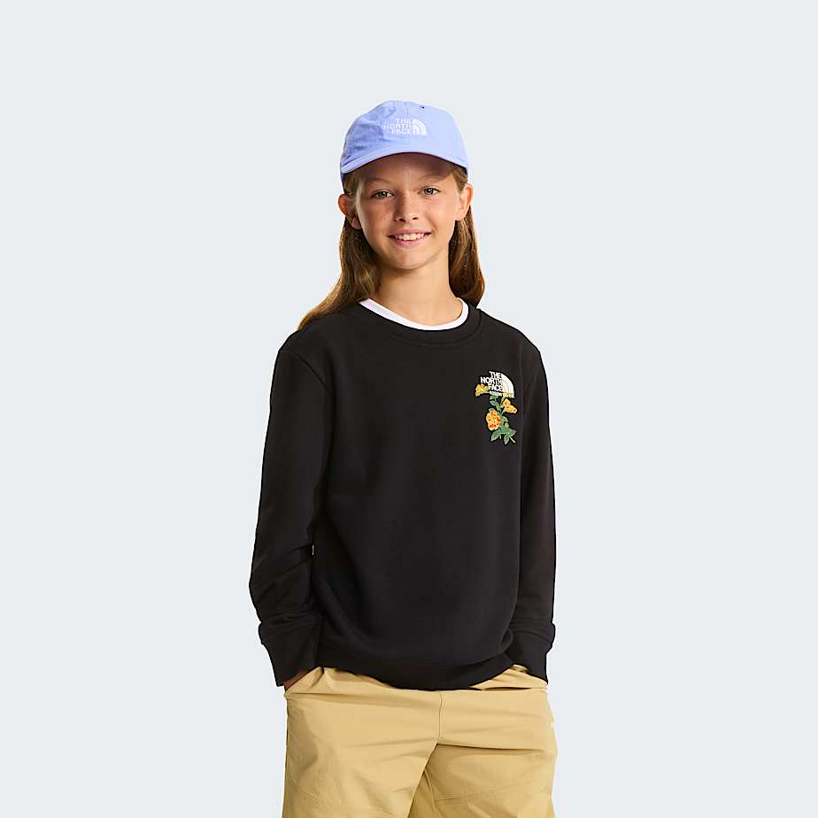 Girls Flora Relaxed Sweatshirt TNF TNF Black HERO