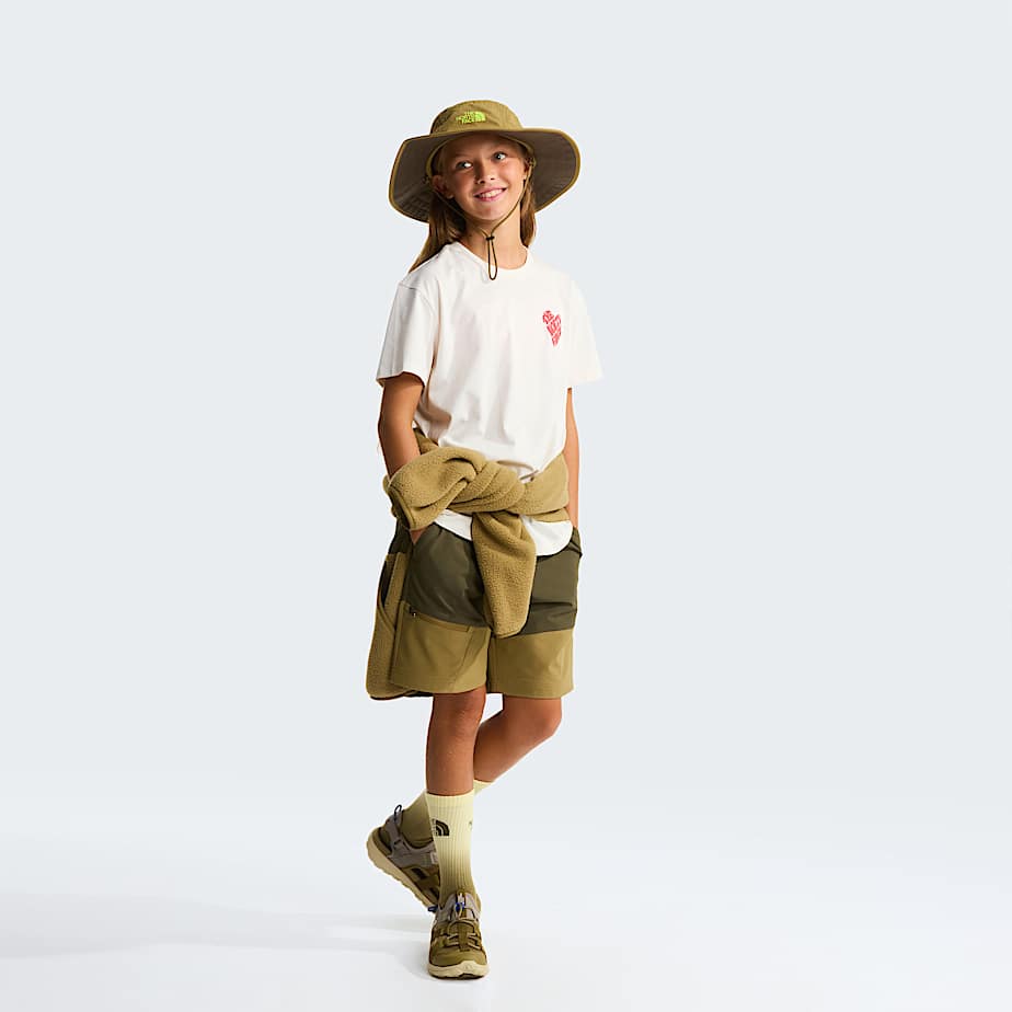Girls Brand Proud Relaxed TShirt TNF White Dune ALT1