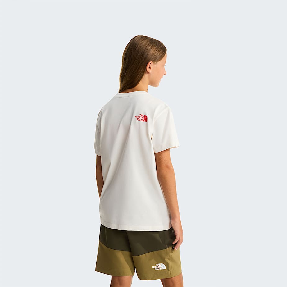 Girls Brand Proud Relaxed TShirt TNF White Dune ALT3