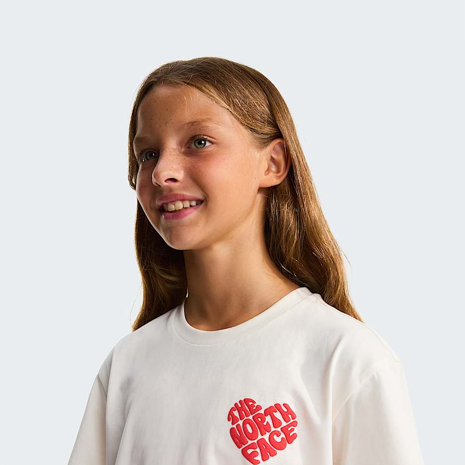 Girls Brand Proud Relaxed TShirt TNF White Dune ALT4