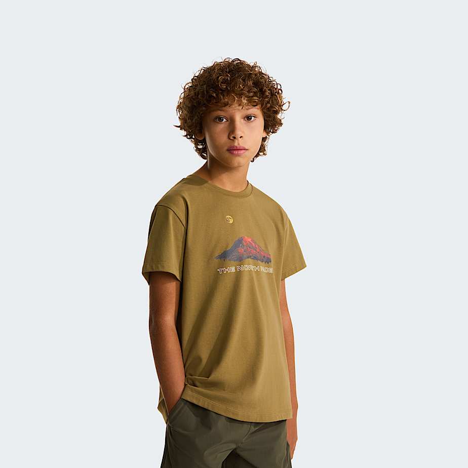 Mountain Night Relaxed T-shirt voor jongens - 1