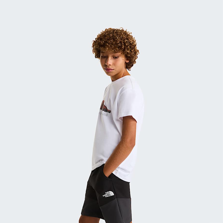 Boys Mountain Night Relaxed TShirt TNF TNF White ALT2